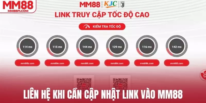 Liên hệ khi cần cập nhật link truy cập chính xác