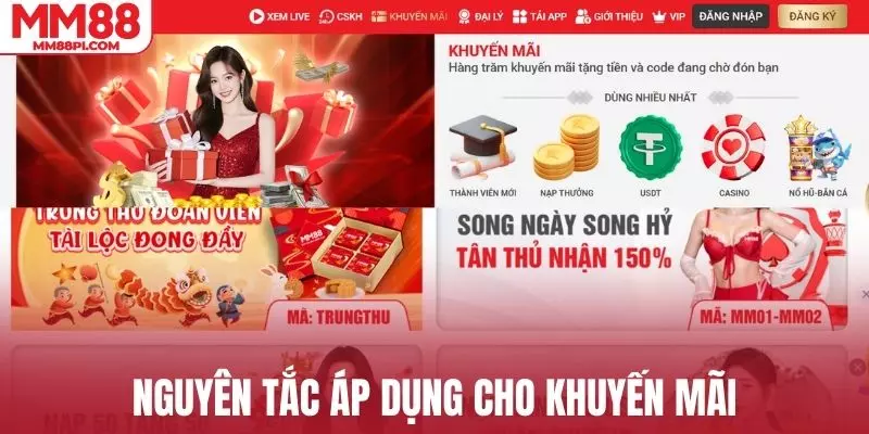 Nguyên tắc áp dụng cho các chương trình ưu đãi