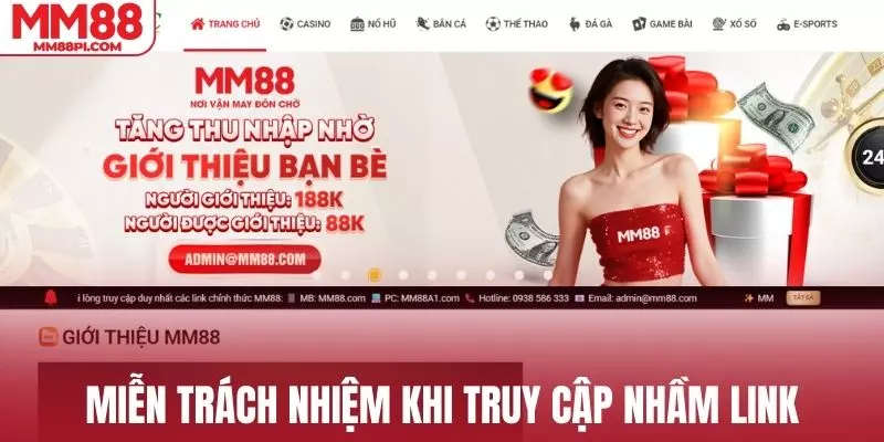 Nhà cái không chịu trách nhiệm khi phát sinh lỗi từ bên ngoài