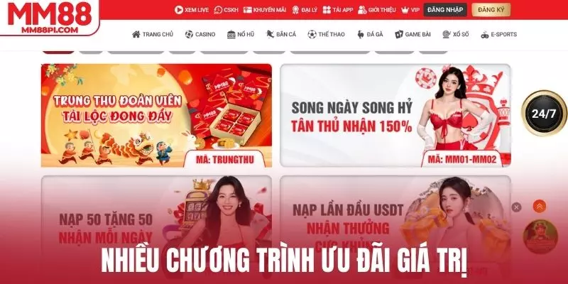 Nhiều chương trình ưu đãi giá trị cho thành viên