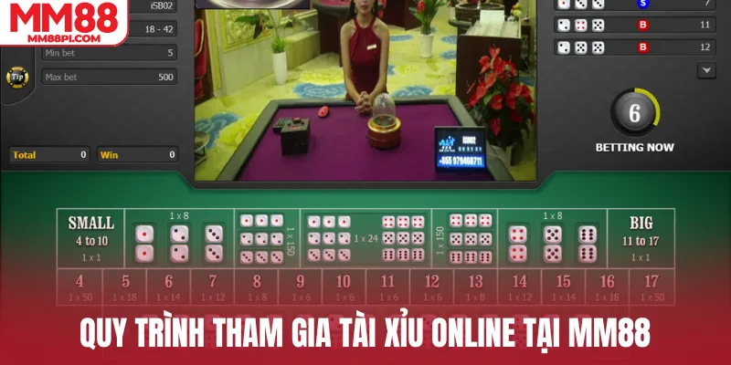 Quy trình tham gia tài xỉu online tại MM88